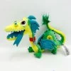 Peluche Blazey En Avant Disney Store 2019 Dragon Vert Bleu Jaune 32 Cm -Poupées Soldes peluche blazey dragon en avant disney store onward jaune vert 1