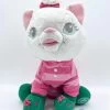 Peluche Marie Noël Disney Store Les Aristochats Pyjama Rose Vert écusson 28 Cm -Poupées Soldes peluche marie noel disney store les aristochats chat pull rose rayures 2