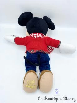 Peluche Mickey Mouse Noël Disney Store 2015 Pull Rouge écharpe 44 Cm -Poupées Soldes peluche mickey mouse noel disney store 2015 pull rouge 45 cm 4