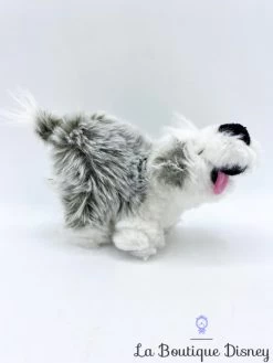 Peluche Mini Max Chien La Petite Sirène Disney Princess Blanc Gris 10 Cm