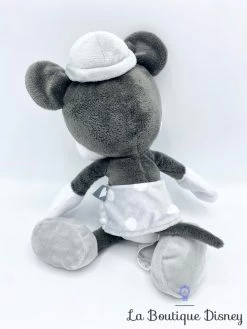 Peluche Minnie Mouse Noir Blanc Grelot Disney Baby Jouet éveil Sensoriel 29 Cm -Poupées Soldes peluche minnie mouse noir blanc disney baby grelot apprentissage bruit son 4