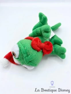 Peluche Pascal Noël Disney Store 2013 Raiponce Caméléon Vert Bonnet Père Noel 20 Cm -Poupées Soldes peluche pascal noel cameleon raiponce disney store vert bonnet 4