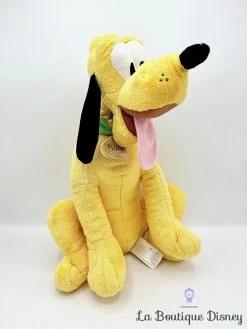 Peluche Pluto Disney Store 2017 Chien Jaune Return To Mickey Mouse 42 Cm