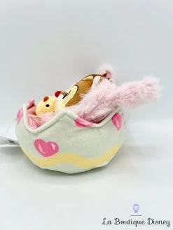 Peluche Tic Et Tac Pâques Disney Store 2018 Coquille Oeuf Rose Lapin 18 Cm -Poupées Soldes peluche tic tac paques poussin oeuf disney store 2018 rose 2