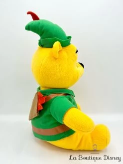 Peluche Winnie L'ourson Robin Des Bois Disney Déguisement Vert 33 Cm -Poupées Soldes peluche winnie ourson robin des bois disney tenue verte arc fleche 5
