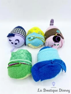 Peluches Tsum Tsum Set Vice Versa Joie Tristesse Dégout Peur Bing Bong Disney Store -Poupées Soldes peluches tsum tsum vice versa joie tristesse degout peur bing bong ensemble set 1