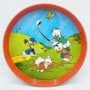 Plateau Donald Riri Fifi Loulou Walt Disney Productions Vintage Métal Rouge -Poupées Soldes plateau riri fifi loulou donald walt disney productions vintage rond metal 3