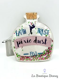 Pochette Fée Clochette Faith Trust Pixie Dust Disney Store 2022 Peter Pan Trousse Bouteille