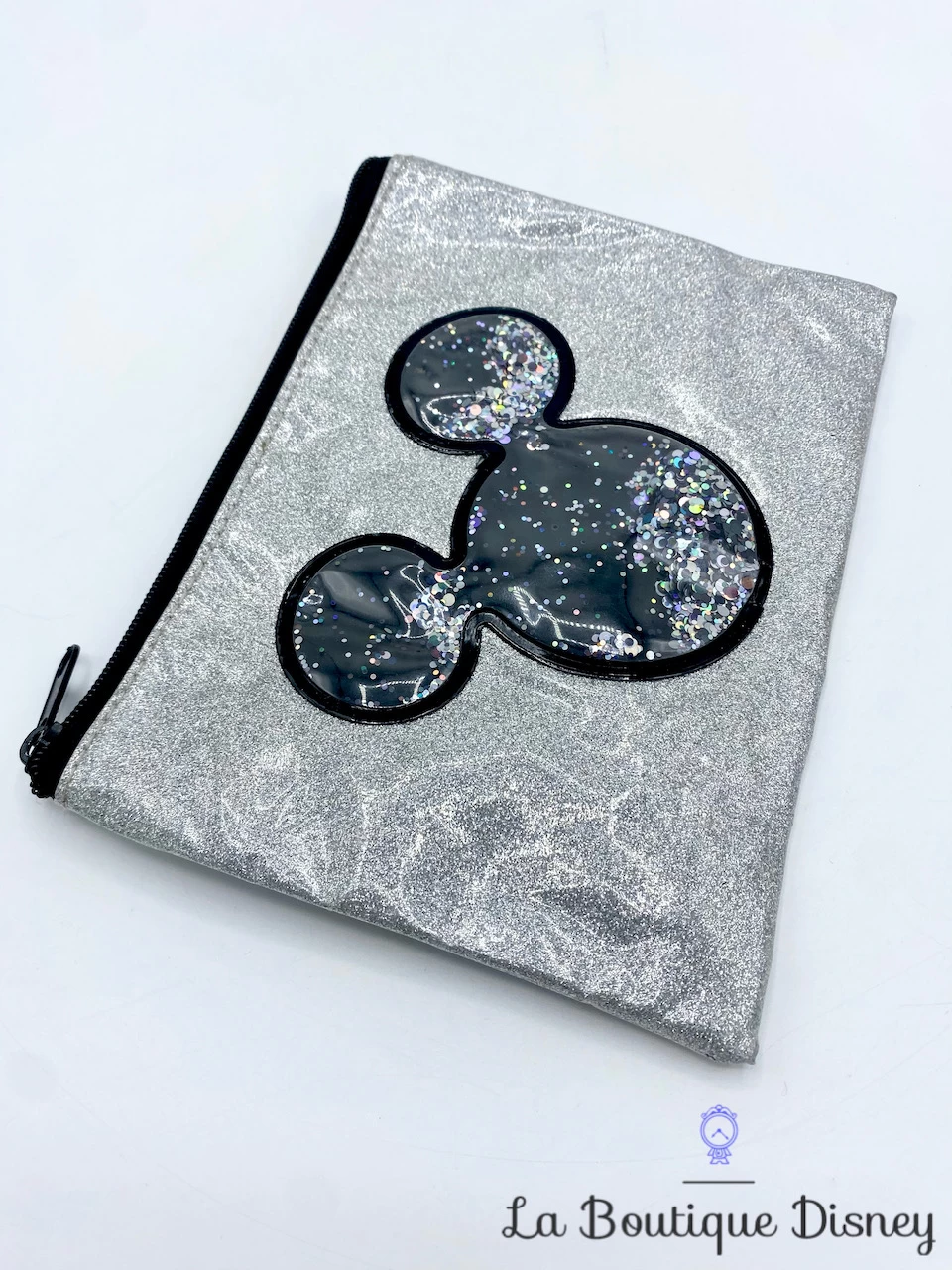 Pochette Mickey Mouse Disney Argenté Trousse Maquillage Paillettes 4 Pochette Mickey Mouse Disney Argenté Trousse Maquillage Paillettes – Image 2