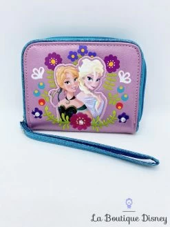 Porte Monnaie Anna Elsa La Reine Des Neiges Disney Store Argent Portefeuille -Poupées Soldes porte monnaie anna elsa la reine des neiges disney store violet 5