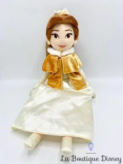 Poupée Chiffon Belle Hiver Disney Store La Belle Et La Bête Peluche Princesse Jaune Cape 48 Cm