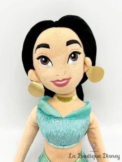 Poupée Chiffon Jasmine Disney Store 2016 Aladdin Peluche Princesse Bleu 54 Cm -Poupées Soldes poupee chiffon jasmine disney store aladdin princesse bleu 5