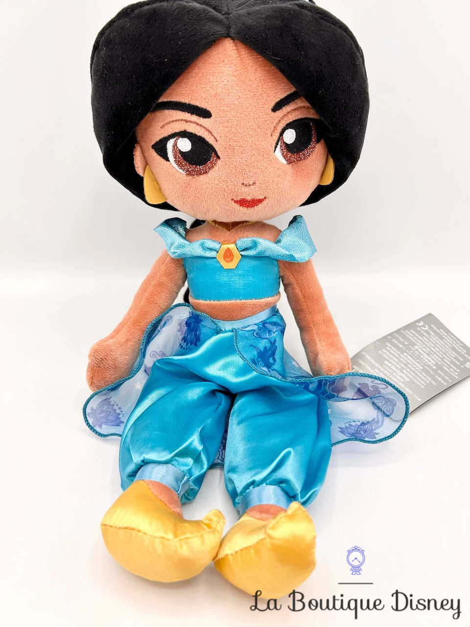 Poupée Chiffon Jasmine Disney Store 2023 ShopDisney Aladdin Peluche Princesse Bleu 38 Cm 5 Poupée Chiffon Jasmine Disney Store 2023 ShopDisney Aladdin Peluche Princesse Bleu 38 Cm – Image 3
