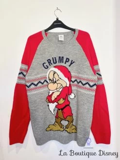 Pull Noël Grincheux Grumpy Disney Store Taille M Blanche Neige Et Les Sept Nains