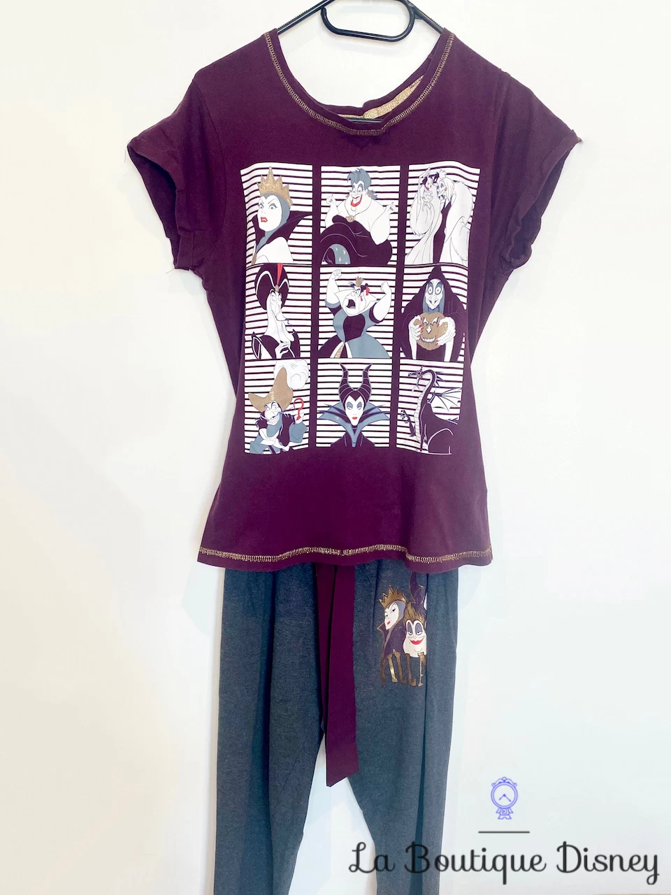 Pyjama Villains Disney Love To Lounge Taille S Bordeaux Gris Méchants 4 Pyjama Villains Disney Love To Lounge Taille S Bordeaux Gris Méchants – Image 2