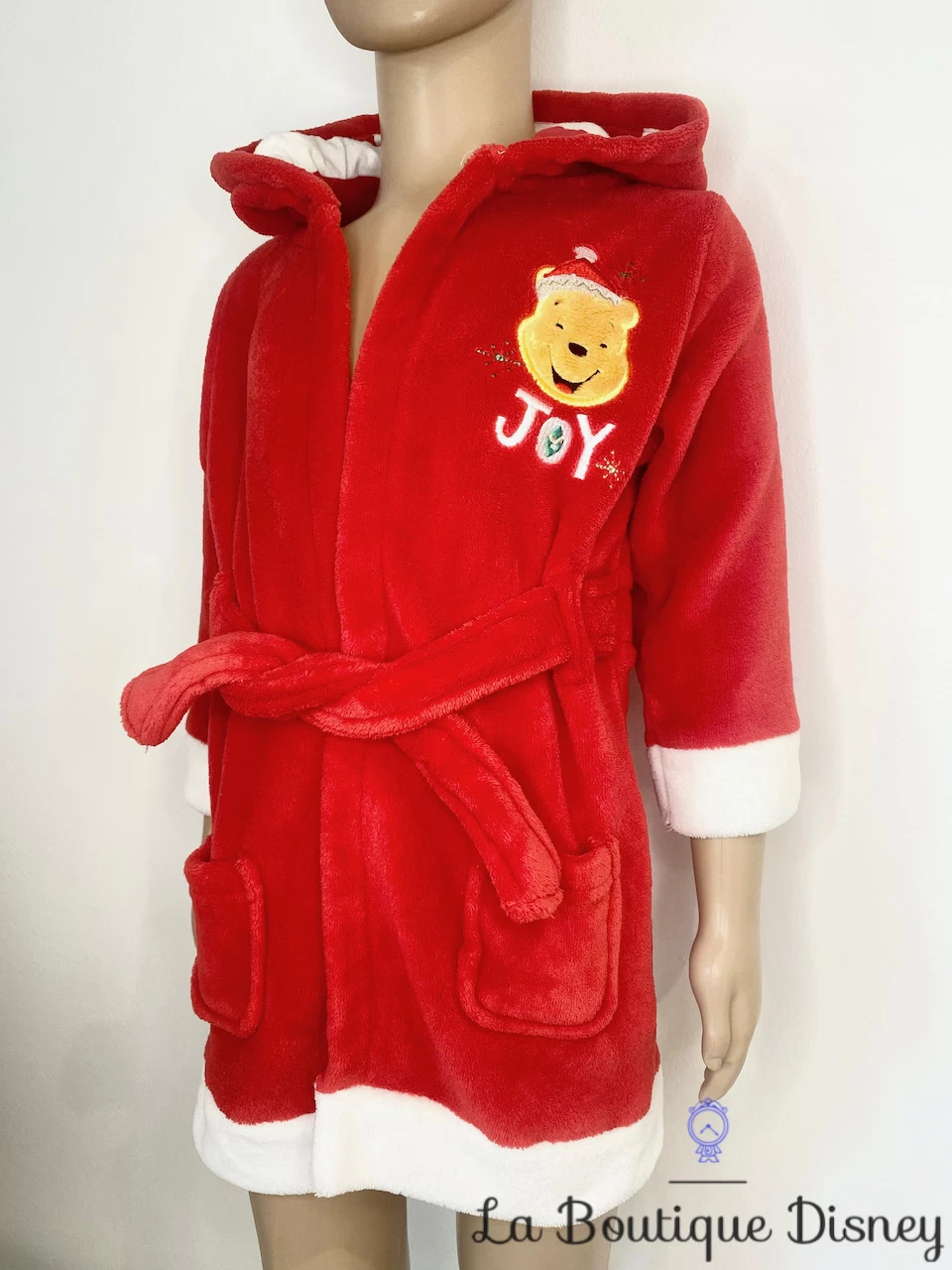 Robe De Chambre Winnie L'ourson Noël JOY Disney Store Taille 18-24 Mois Peignoir Rouge 3 Robe De Chambre Winnie L'ourson Noël JOY Disney Store Taille 18-24 Mois Peignoir Rouge