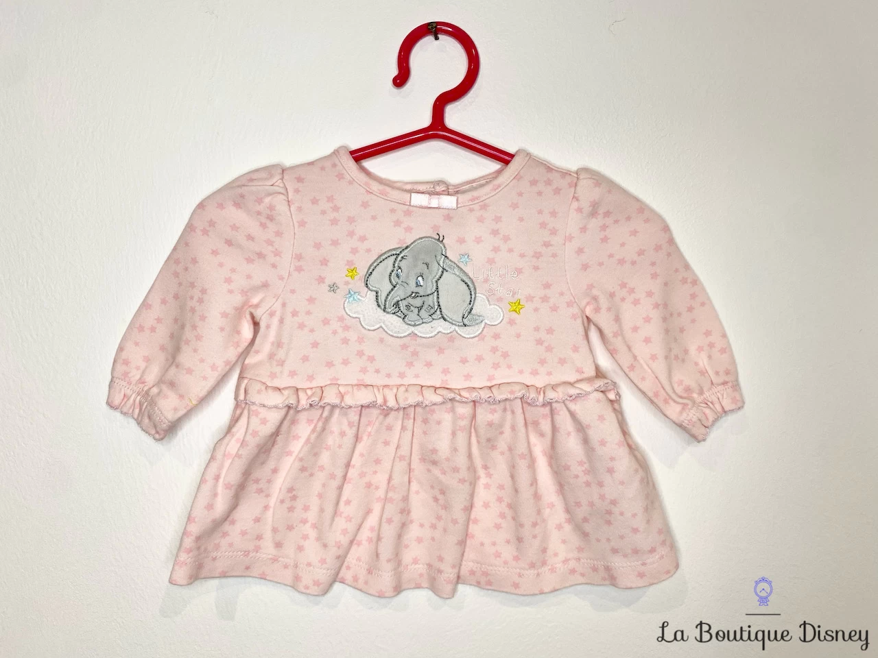 Robe Dumbo Disney Baby By Disney Store Taille 0-3 Mois Rose étoiles Little Star 4 Robe Dumbo Disney Baby By Disney Store Taille 0-3 Mois Rose étoiles Little Star – Image 2