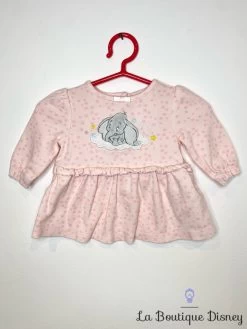 Robe Dumbo Disney Baby By Disney Store Taille 0-3 Mois Rose étoiles Little Star