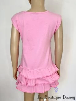 Robe Elsa La Reine Des Neiges Disney Taille 4-5 Ans Rose Coquillage -Poupées Soldes robe elsa la reine des neiges disney rose sirene coquillage strass 2