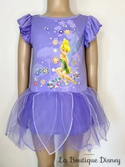 Robe La Fée Clochette Disney Store Taille 2 Ans Violet Voile Fleurs