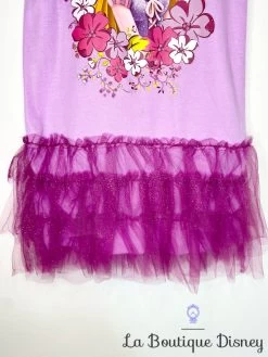 Robe Raiponce Disney Store Taille 4 Ans Princesse Rose Violet Fleurs Tutu -Poupées Soldes robe raiponce disney store taille 4 ans violet princesse rose tutu voile 3