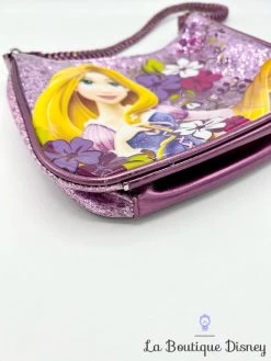 Sac à Main Raiponce Disney Store Bandoulière Déguisement Rapunzel Violet Paillettes -Poupées Soldes sac a main raiponce disney store violet paillettes 2