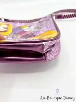 Sac à Main Raiponce Disney Store Bandoulière Déguisement Rapunzel Violet Paillettes -Poupées Soldes sac a main raiponce disney store violet paillettes 3