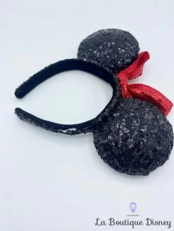 Serre Tête Oreilles Minnie Mouse Sequins Disney Parks Disneyland Ears Noir Noeud Rouge Classique Strass -Poupées Soldes serre tete oreilles minnie mouse sequins disneyland disney ears rouge noir classique 4