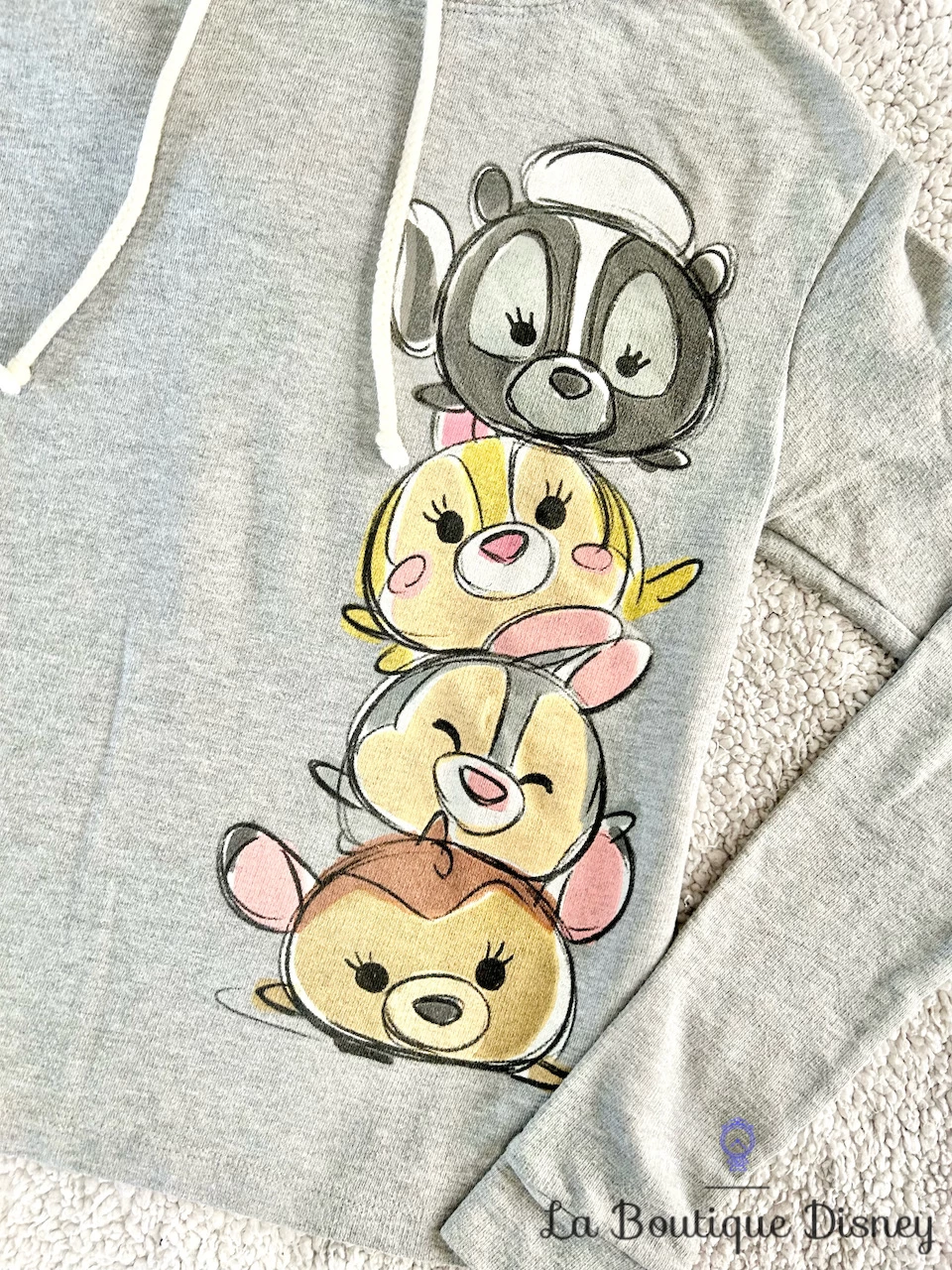 Sweat Shirt Capuche Tsum Tsum Bambi Disney Store Taille XS Gris 4 Sweat Shirt Capuche Tsum Tsum Bambi Disney Store Taille XS Gris – Image 2