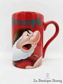 Tasse Grincheux Grumpy Disney Store Exclusive Mug Rouge Blanche Neige Et Les Sept Nains