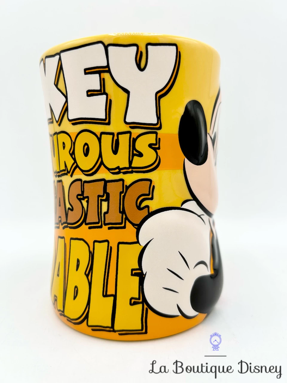 Tasse Mickey Mouse Adventurous Enthusiastic Dependable Disney Store Mug Jaune 4 Tasse Mickey Mouse Adventurous Enthusiastic Dependable Disney Store Mug Jaune – Image 2