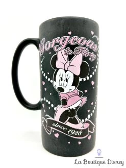 Tasse Minnie Mouse Gorgeous Flirty Disney Store Exclusive Mug Haut Noir Rose