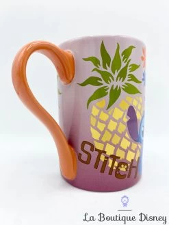 Tasse Stitch Disney Store Mug Lilo Et Stitch Monstre Bleu Ananas Relief 3D -Poupées Soldes tasse stitch ananas disney store mug orange 3
