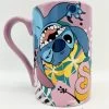 Tasse Stitch Souillon Disney Store Mug ShopDisney Lilo Et Stitch Bleu Violet Feuilles -Poupées Soldes tasse stitch souillon disney parks mug shopdisney violet rose feuilles 2