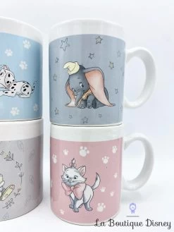 Set Mini Tasses Animaux Disney 2017 Mug Expresso 101 Dalmatiens Dumbo Panpan Marie -Poupées Soldes tasses disney animaux 2017 mug expresso dalmatien marie panpan dumbo set 4 ensemble 1