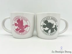 Paire Tasses Mickey Minnie Mouse Disney Mug Duo Souris Gris Rose Blanc -Poupées Soldes tasses duo paire mickey minnie disney mug gris rose ensemble 3