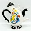 Théière Alice Aux Pays Des Merveilles Disney Curiouser And Curiouser Blanc Noir -Poupées Soldes theiere alice au pays des merveilles disney curiouser 1