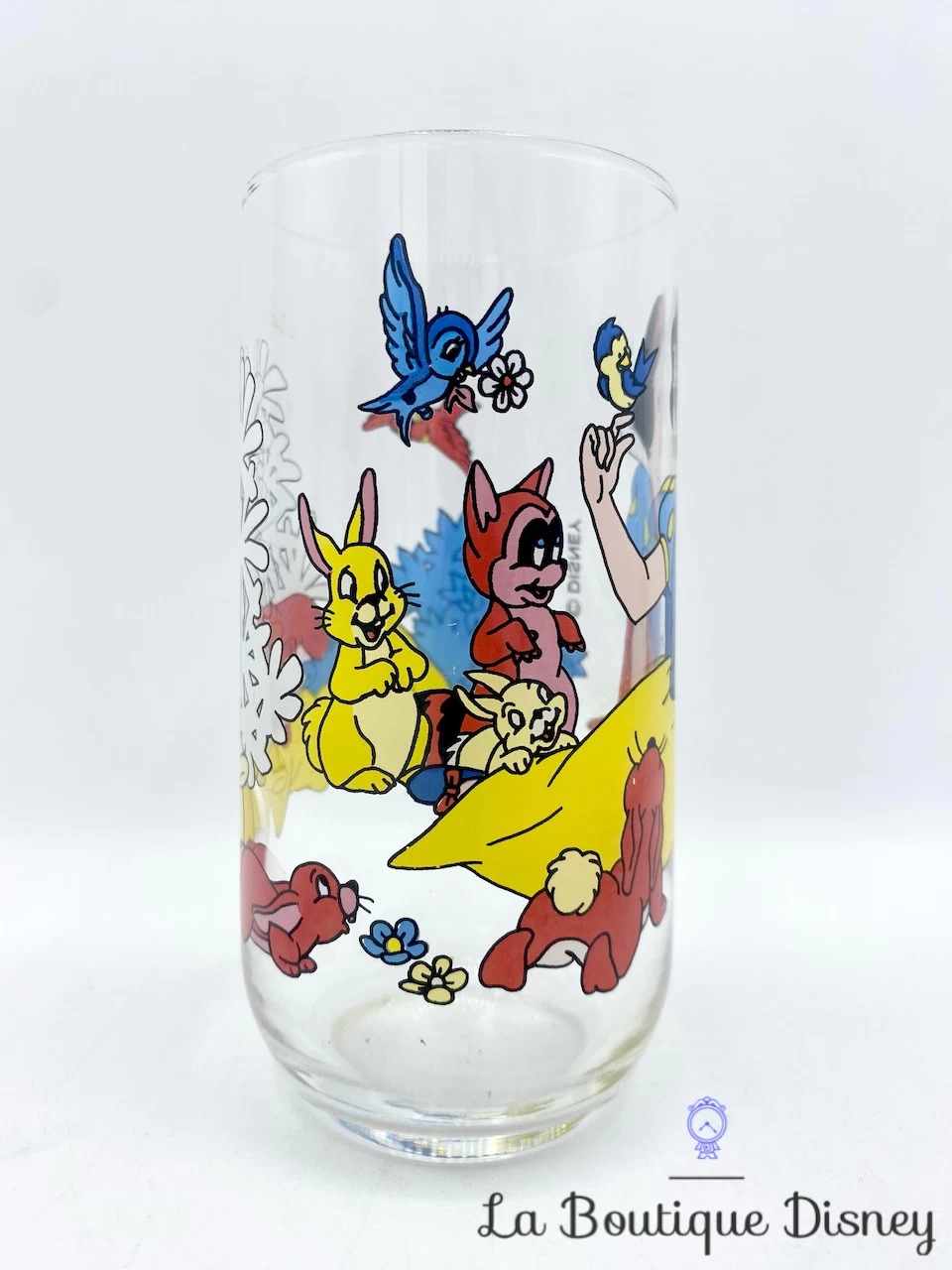 Verre Blanche Neige Et Les Sept Nains Disney Vintage Simplet Animaux 4 Verre Blanche Neige Et Les Sept Nains Disney Vintage Simplet Animaux – Image 2