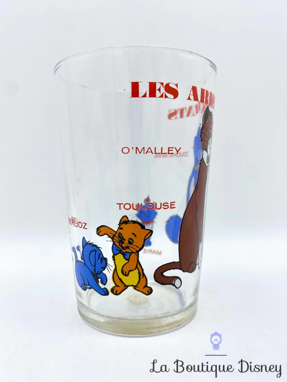 Verre Les Aristochats Walt Disney Productions VMC Reims Vintage Moutarde Chats 4 Verre Les Aristochats Walt Disney Productions VMC Reims Vintage Moutarde Chats – Image 2