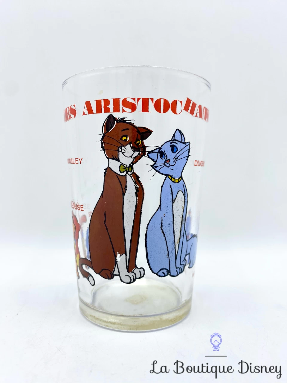 Verre Les Aristochats Walt Disney Productions VMC Reims Vintage Moutarde Chats 3 Verre Les Aristochats Walt Disney Productions VMC Reims Vintage Moutarde Chats