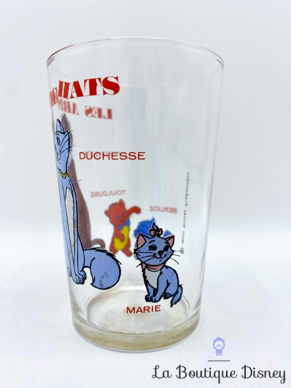 Verre Les Aristochats Walt Disney Productions VMC Reims Vintage Moutarde Chats 5 Verre Les Aristochats Walt Disney Productions VMC Reims Vintage Moutarde Chats – Image 3