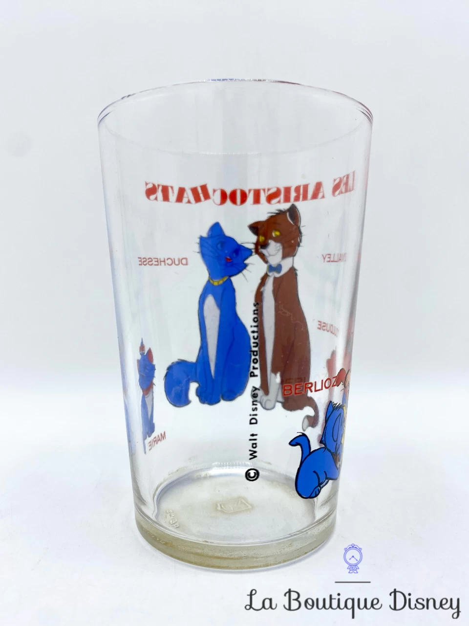 Verre Les Aristochats Walt Disney Productions VMC Reims Vintage Moutarde Chats 6 Verre Les Aristochats Walt Disney Productions VMC Reims Vintage Moutarde Chats – Image 4