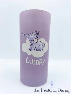 Verre Lumpy Winnie L'ourson Disney Store éléphant Violet