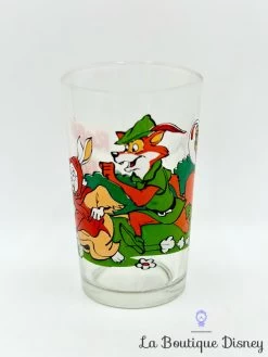 Verre Robin Des Bois Disney VMC Vintage Moutarde
