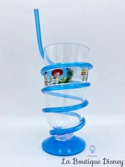 Verre Paille Toy Story 3 Disney Pixar Gobelet Bleu Plastique -Poupées Soldes verre paille toy story 3 disney plastique gobelet 2