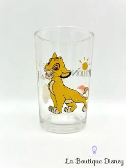 Verre Simba Nala Le Roi Lion Disney Moutarde