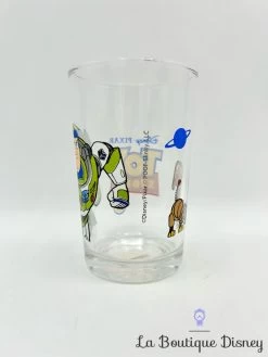 Verre Buzz L'éclair Zig Zag Toy Story Disney Pixar Moutarde -Poupées Soldes verre toy story buzz eclair zig zag disney moutarde 3