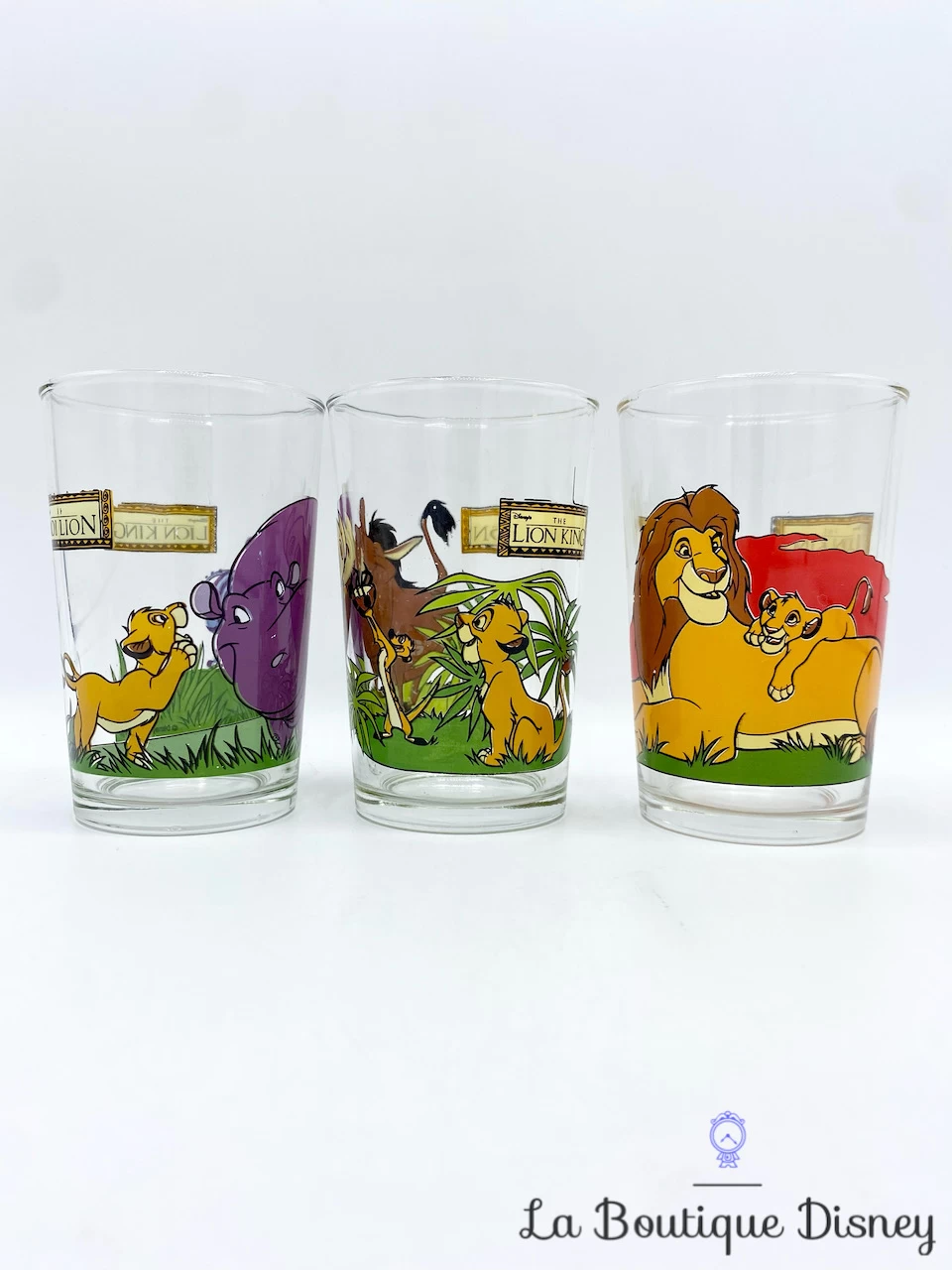 Ensemble Verres Le Roi Lion The Lion King Disney Vintage Mufasa Timon Pumbaa Simba Hippopotame 3 Ensemble Verres Le Roi Lion The Lion King Disney Vintage Mufasa Timon Pumbaa Simba Hippopotame