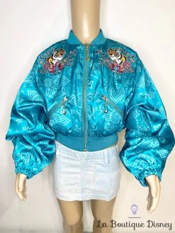 Veste Jasmine Rajah Aladdin Disney Store Taille 4 Ans Blaser Bomber Bleu